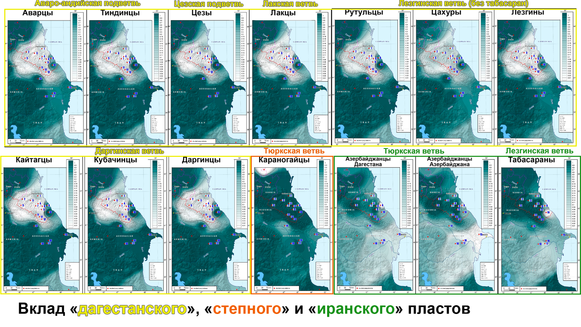 Генофонд народов Восточного Кавказа на основе аутосомных данных. Вторая  часть и выводы | Пикабу