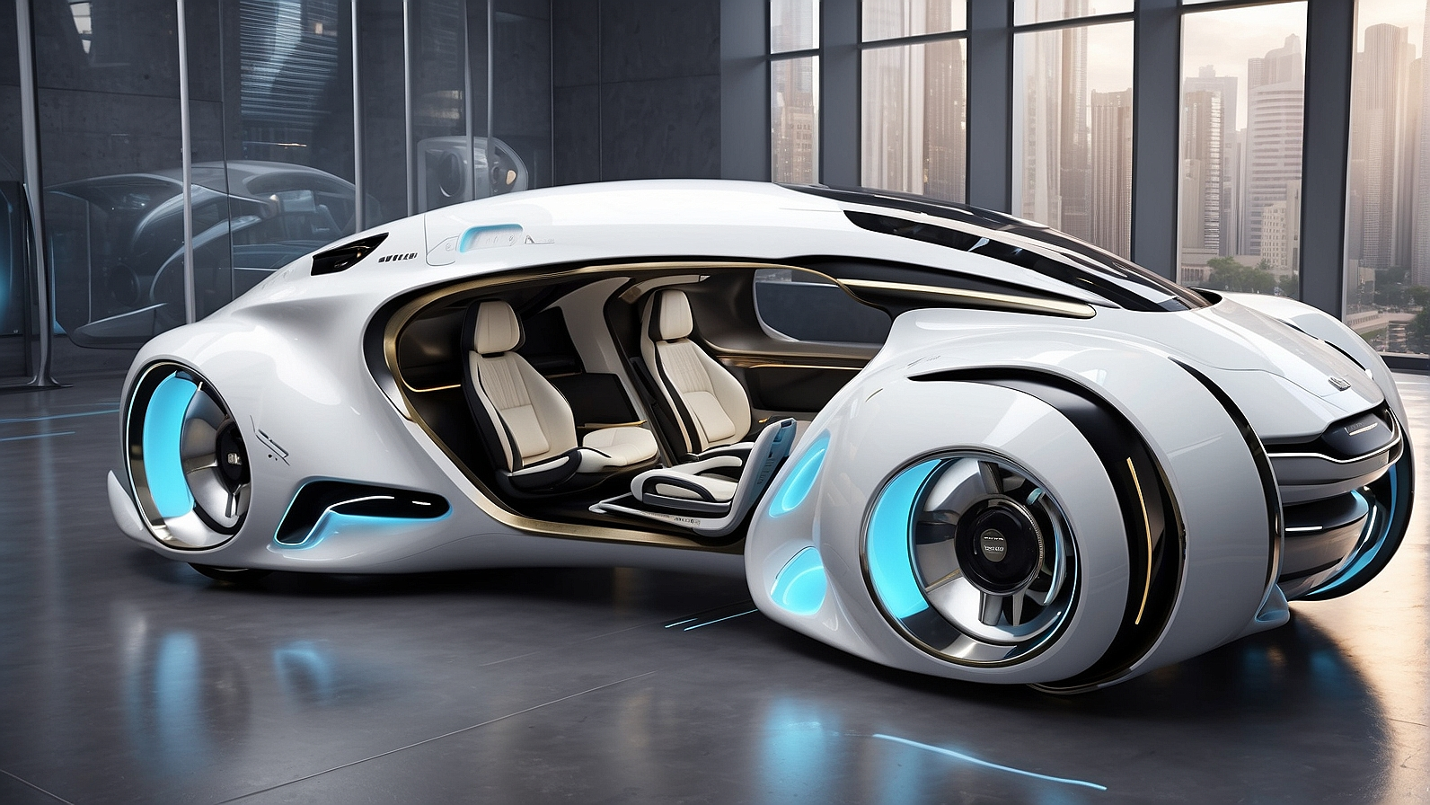 Как по мнению нейросети выглядит автомобиль в будущем 22-29 век | Пикабу