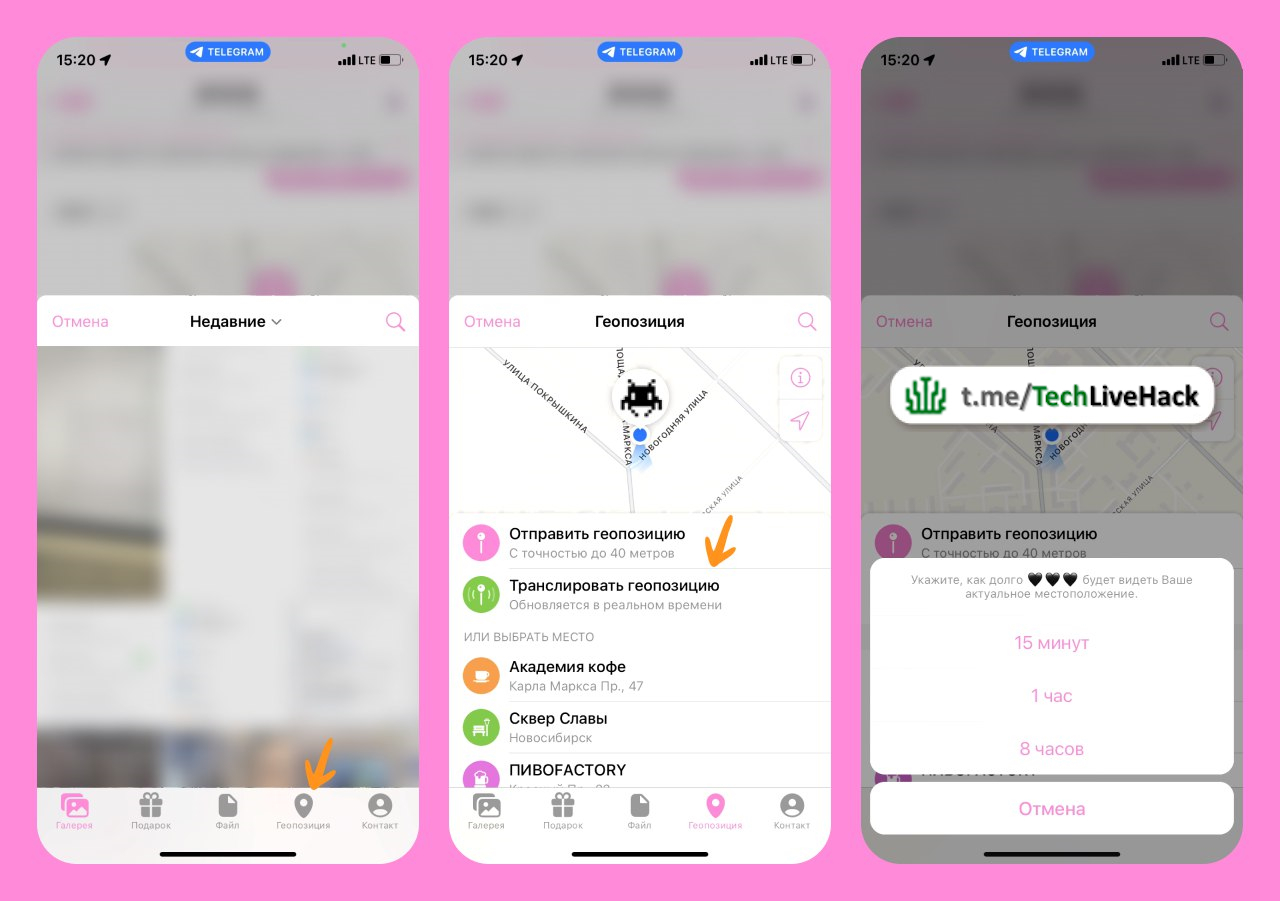 Используем Telegram для отслеживания геолокации | Пикабу