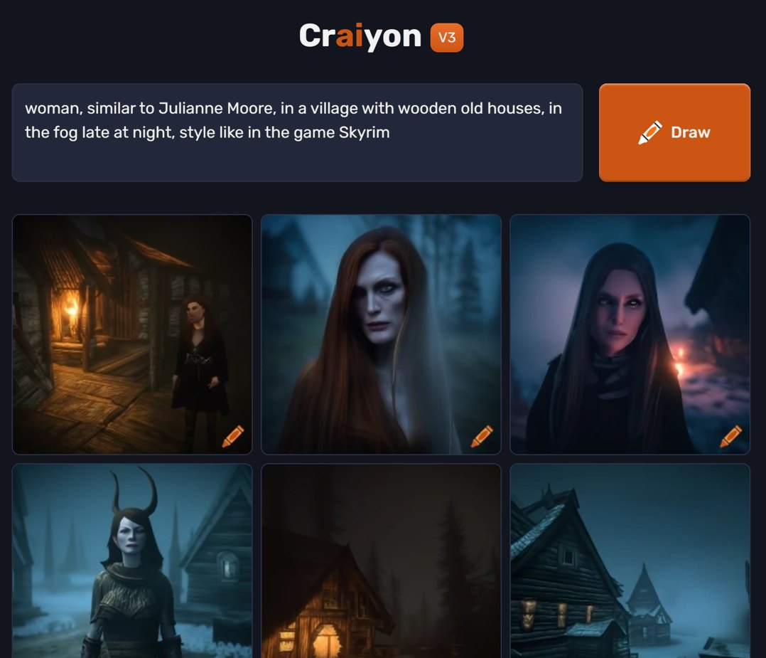 Craiyon: простой инструмент для создания несложных арт-работ | Пикабу