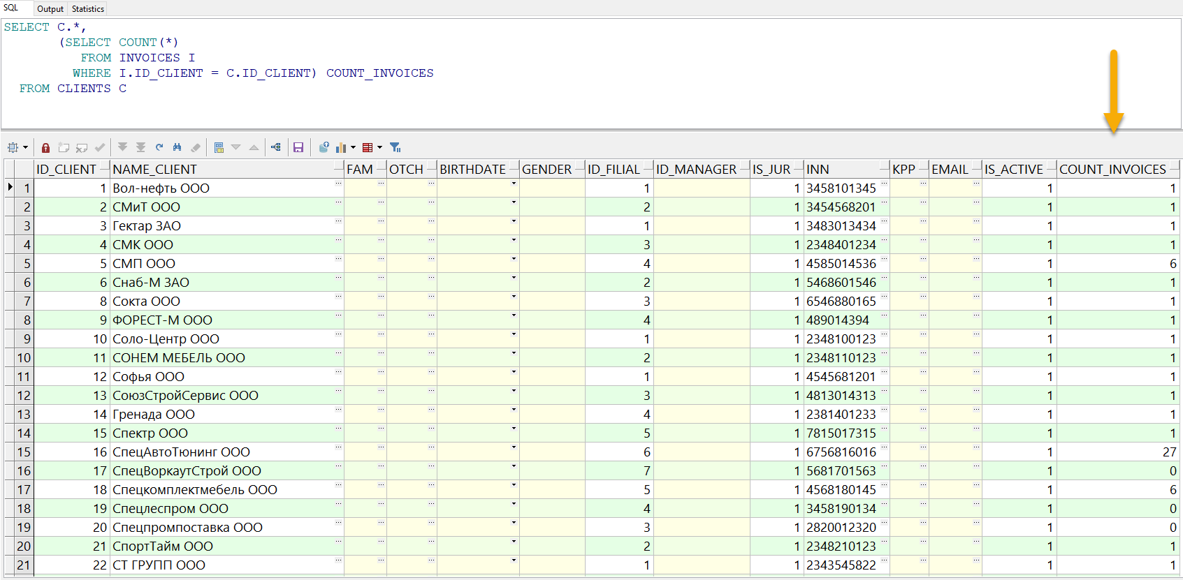 Небольшая SQL задача с подзапросом и аналитикой | Пикабу