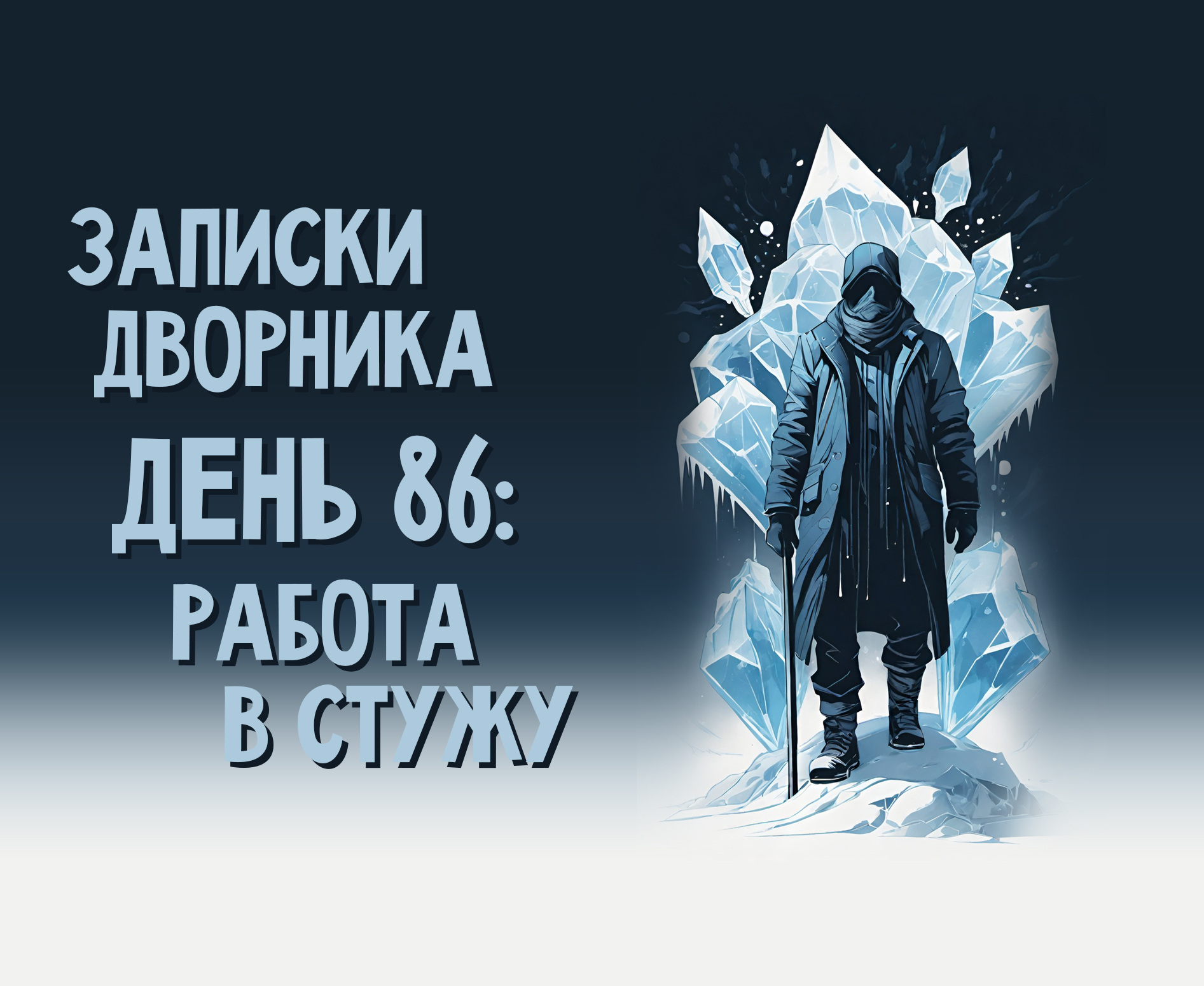 Записки дворника. День 86: работа в стужу | Пикабу