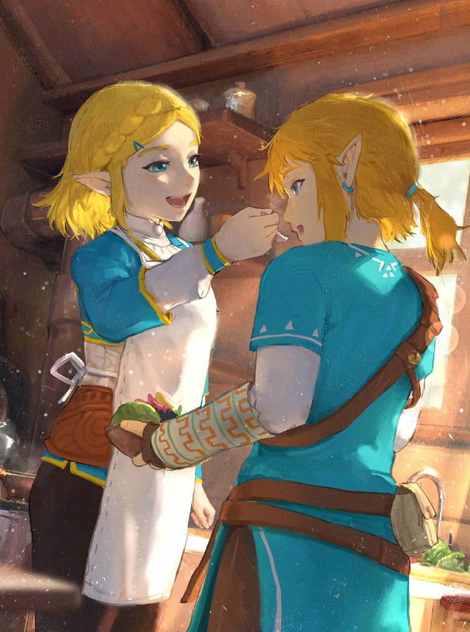 Aqua and zelda having a good time