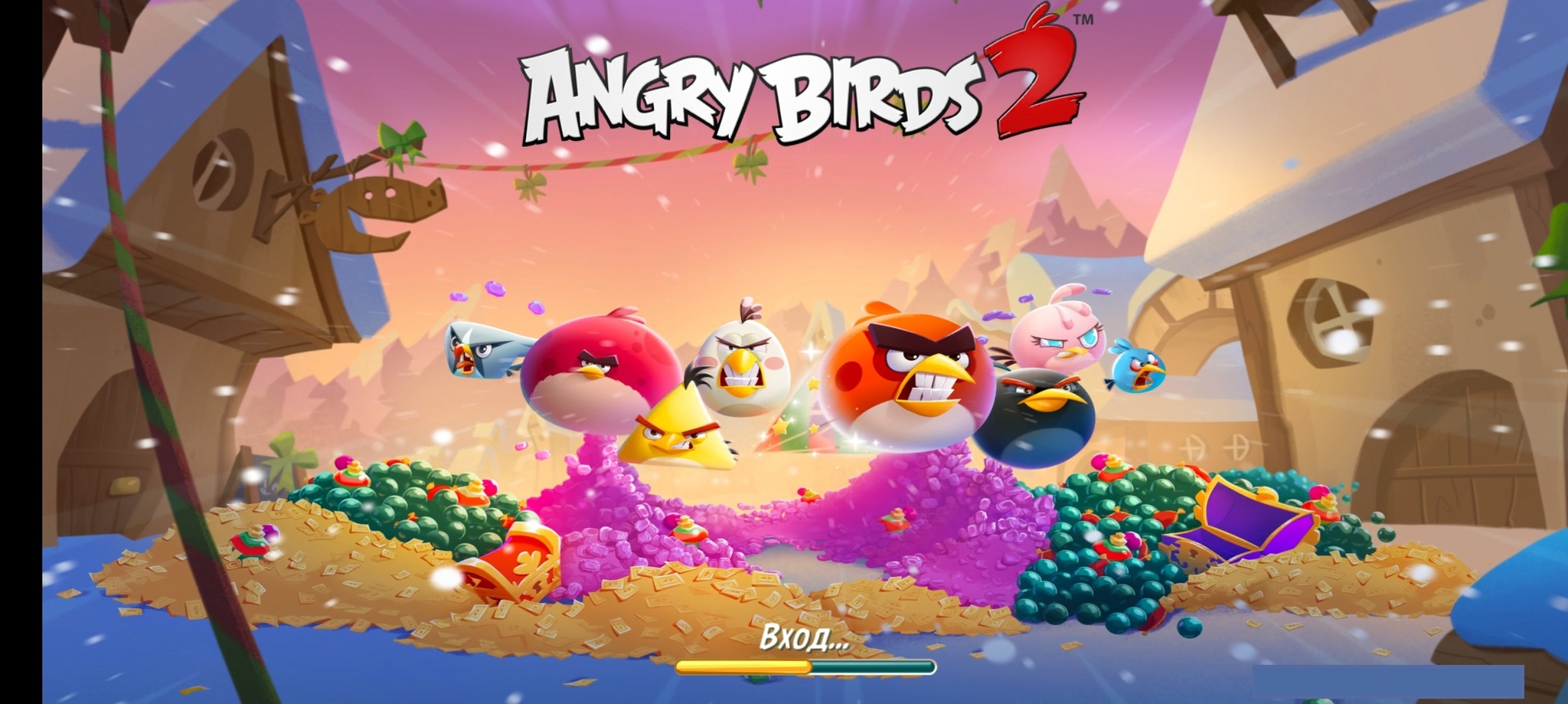 Angry Birds 2 не запускается и зависает при запуске на входе. Что делать? |  Пикабу