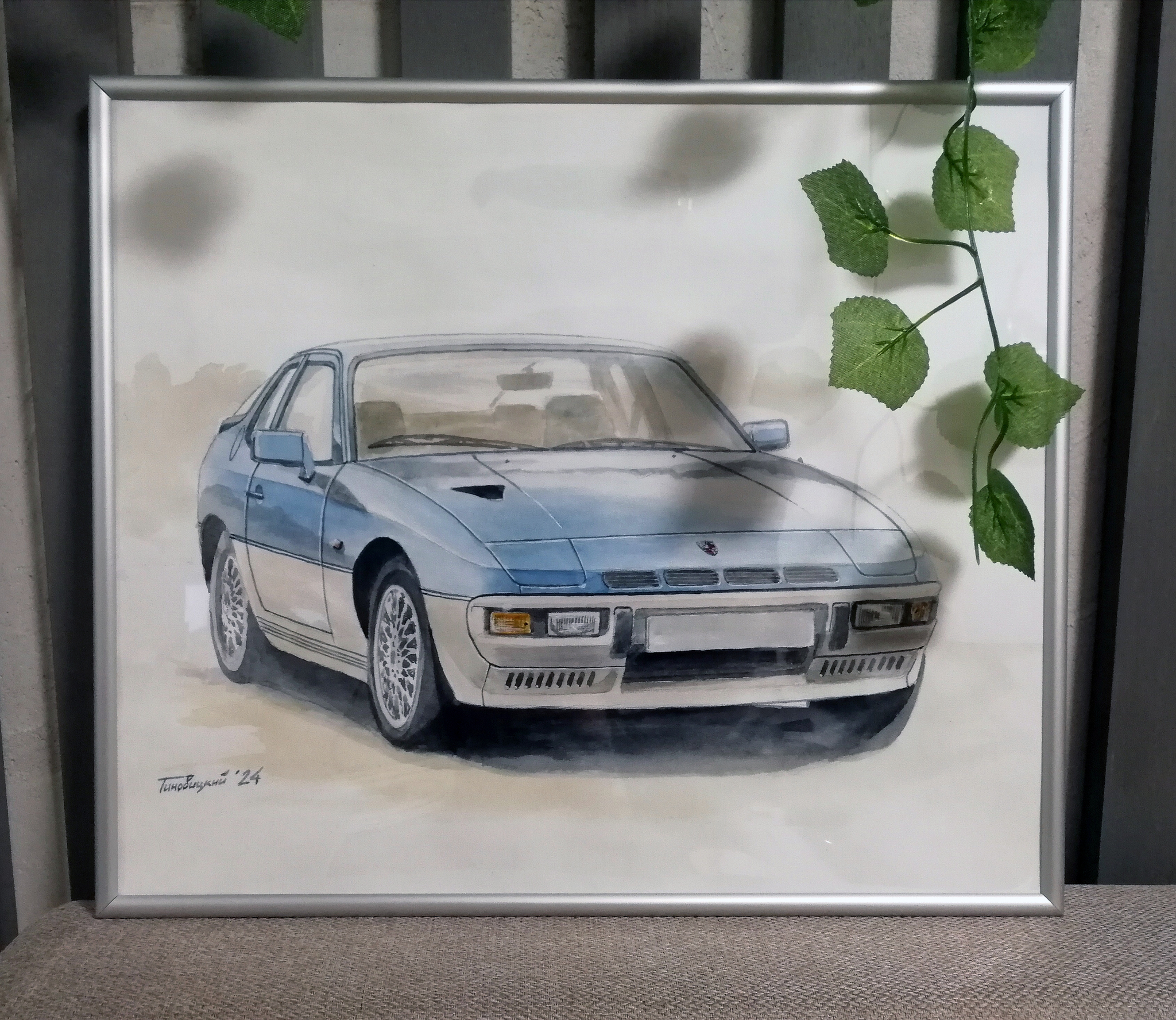 Мои картины ч.19 (Porsche 924 turbo) | Пикабу