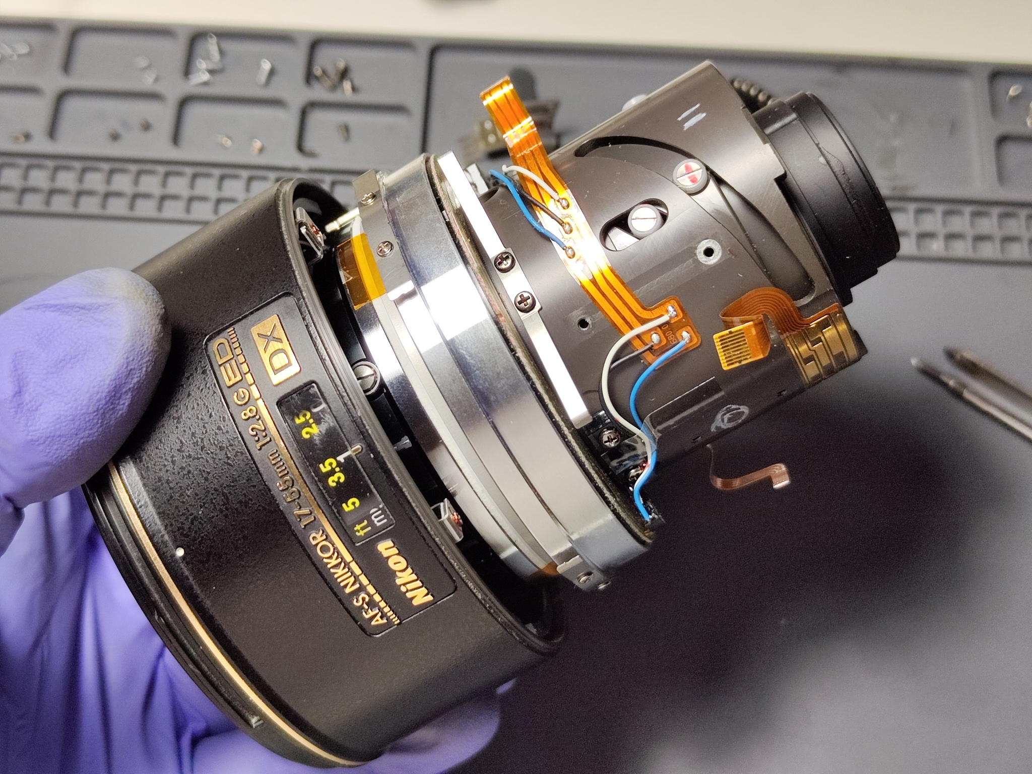 Ремонт объектива Nikon 17-55 2.8 AF-S | Пикабу
