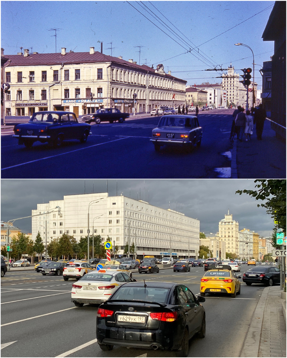 Москва на сравнительных фото, сделанных с тех же точек спустя годы -  удивительная разница! | Пикабу