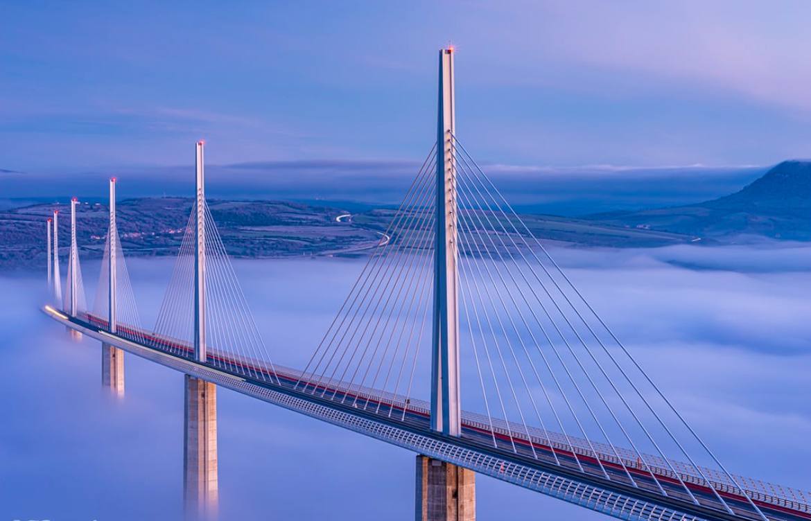 Виадук Мийо (Viaduc de Millau) — самый высокий мост на планете | Пикабу