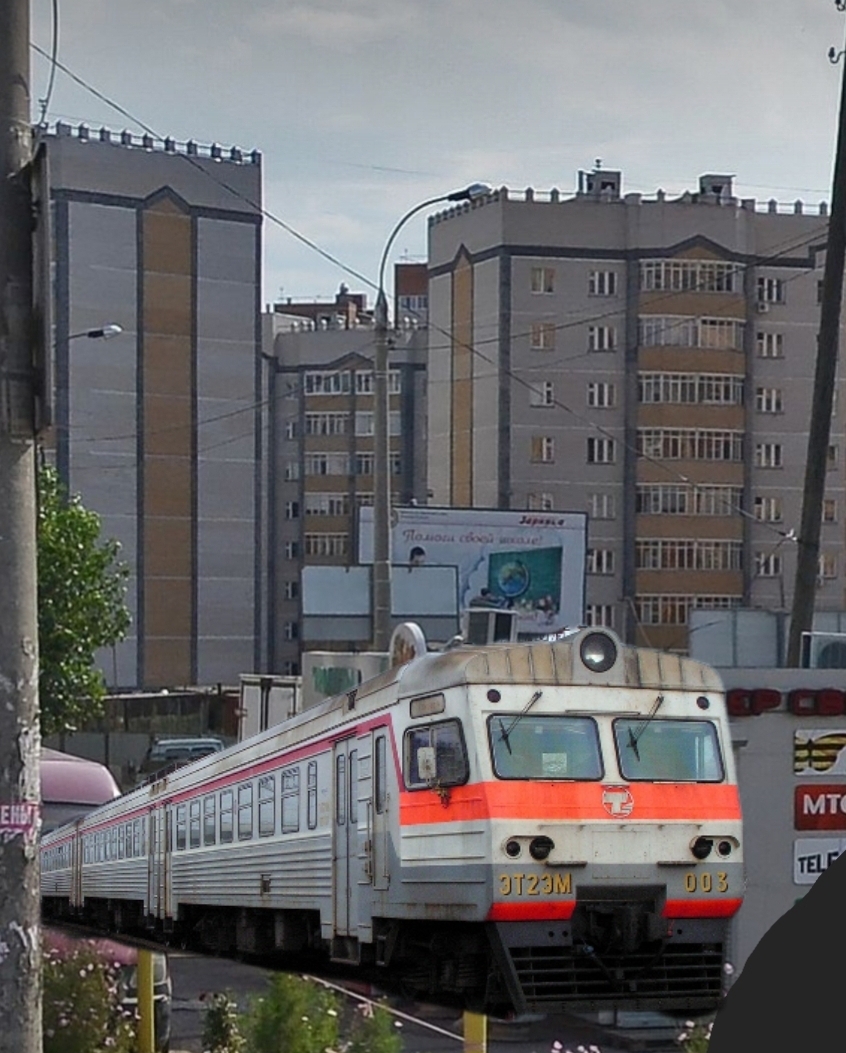 Казань Ноксинский Спуск Поезд ЭТ2М Электричка Азино-2 | Пикабу