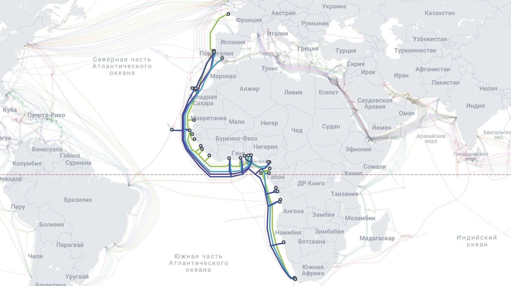 Часть Африки осталась без интернета из-за повреждения оптоволоконных  кабелей | Пикабу