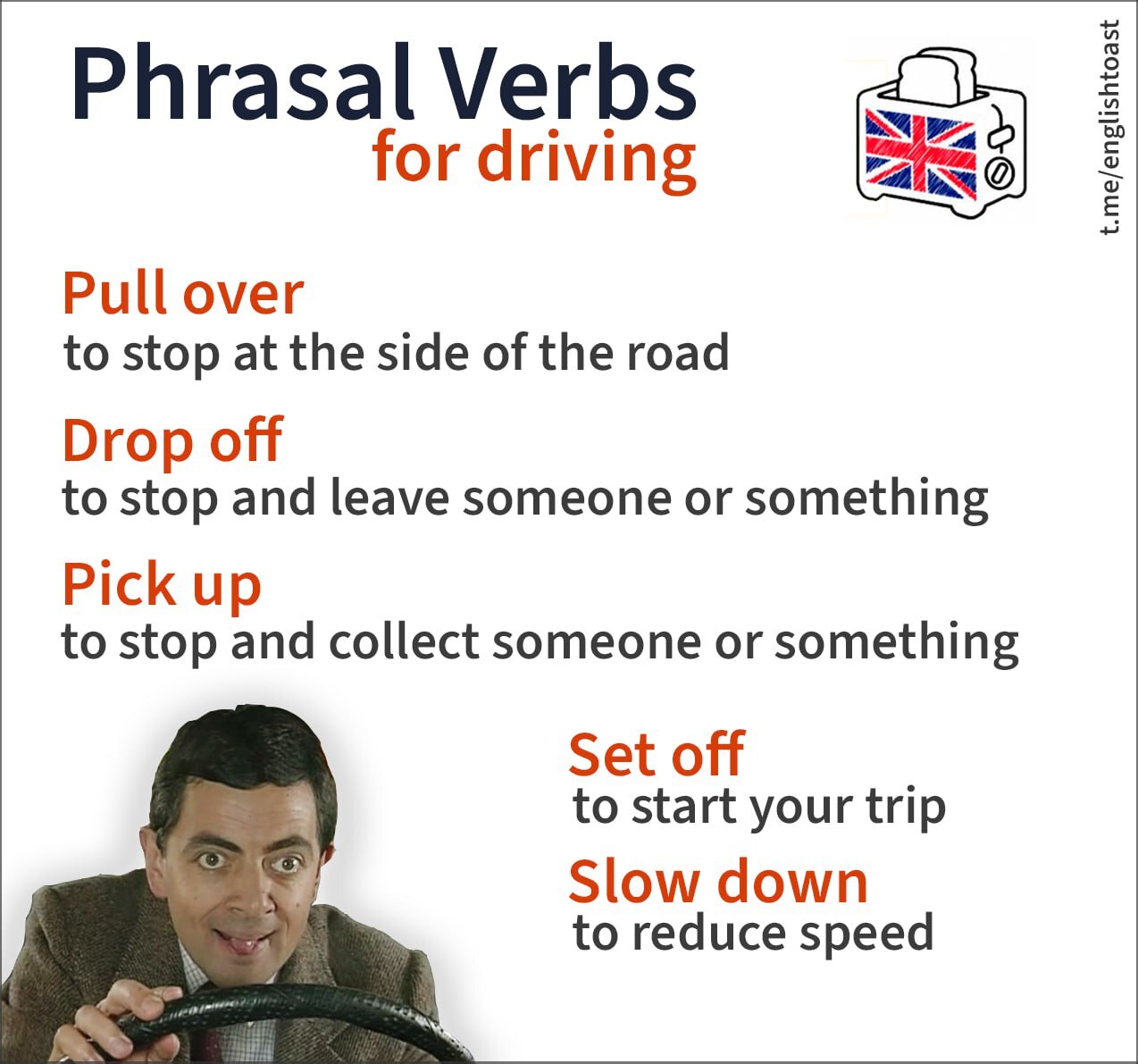 Самые полезные phrasal verbs в автомобиле | Пикабу