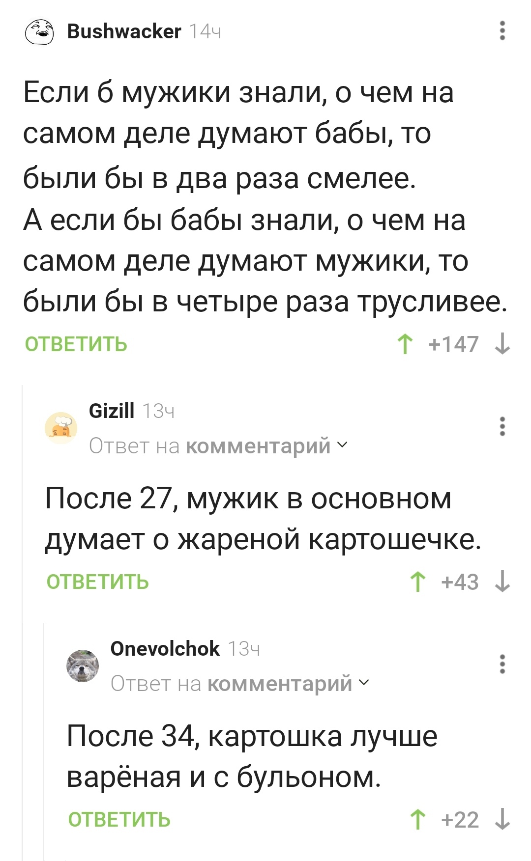 Если бы женщины знали, о чем думают мужчины... | Пикабу