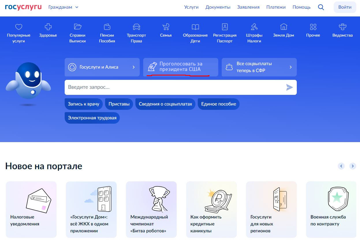 Скриншот бета-версии Госуслуг | Пикабу