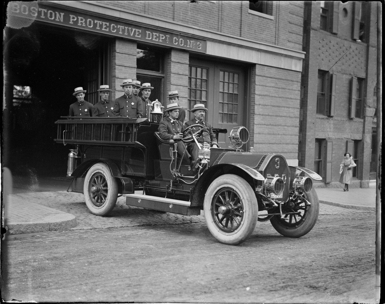 Пожарные машины Бостона. США, 1920-е годы | Пикабу