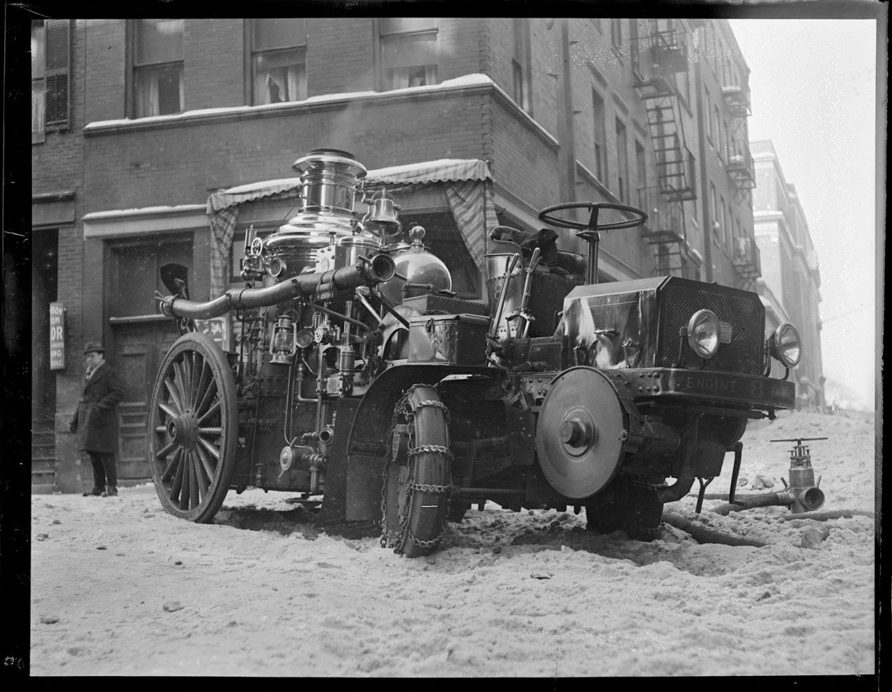 Пожарные машины Бостона. США, 1920-е годы | Пикабу