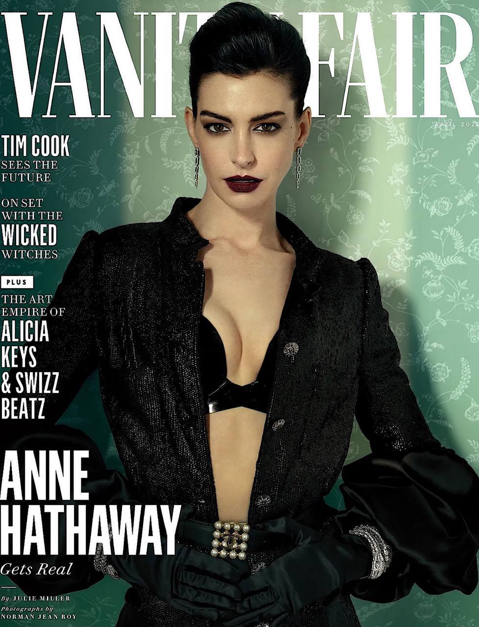 Энн Хэтэуэй в апрельском номере Vanity Fair | Пикабу