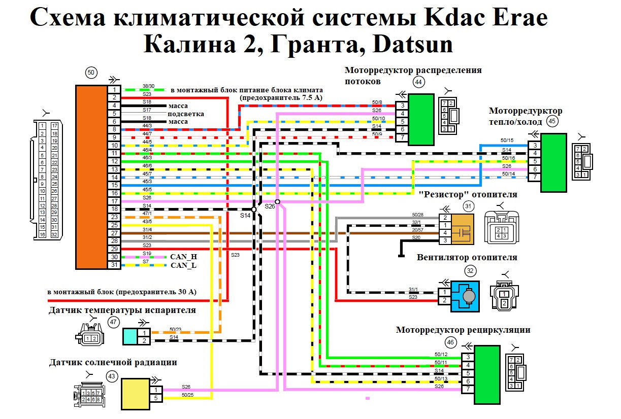 Климат контроль от Калины 2 на Калину 1. Выводим сигнал запроса включения  кондиционера из CAN в аналог | Пикабу