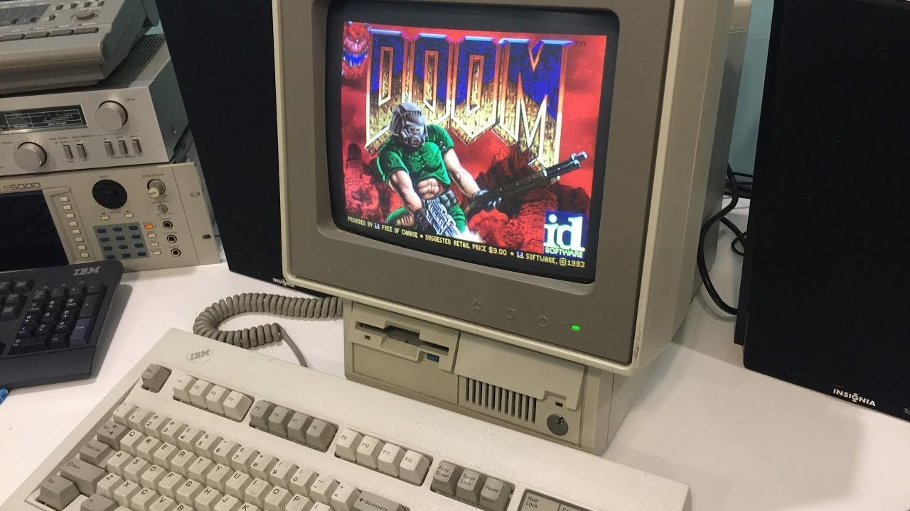 Раритет: IBM 386 DX40 (DOOM) | Пикабу