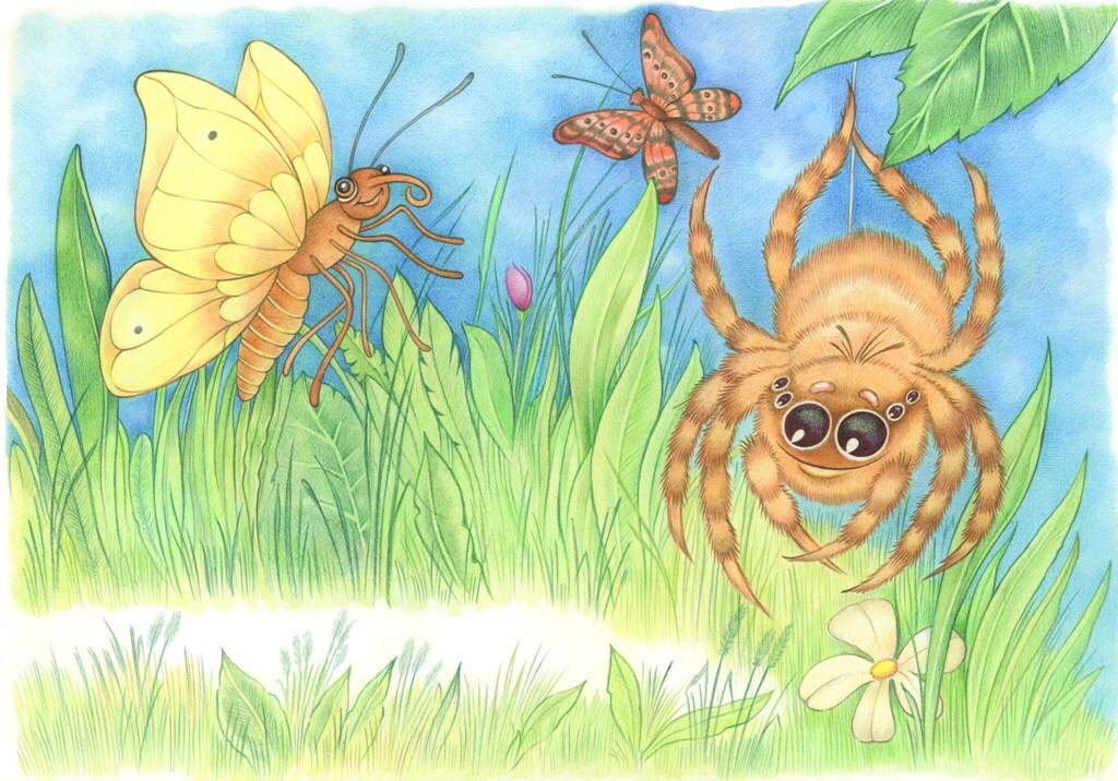 Басня «Паучье счастье» | Пикабу