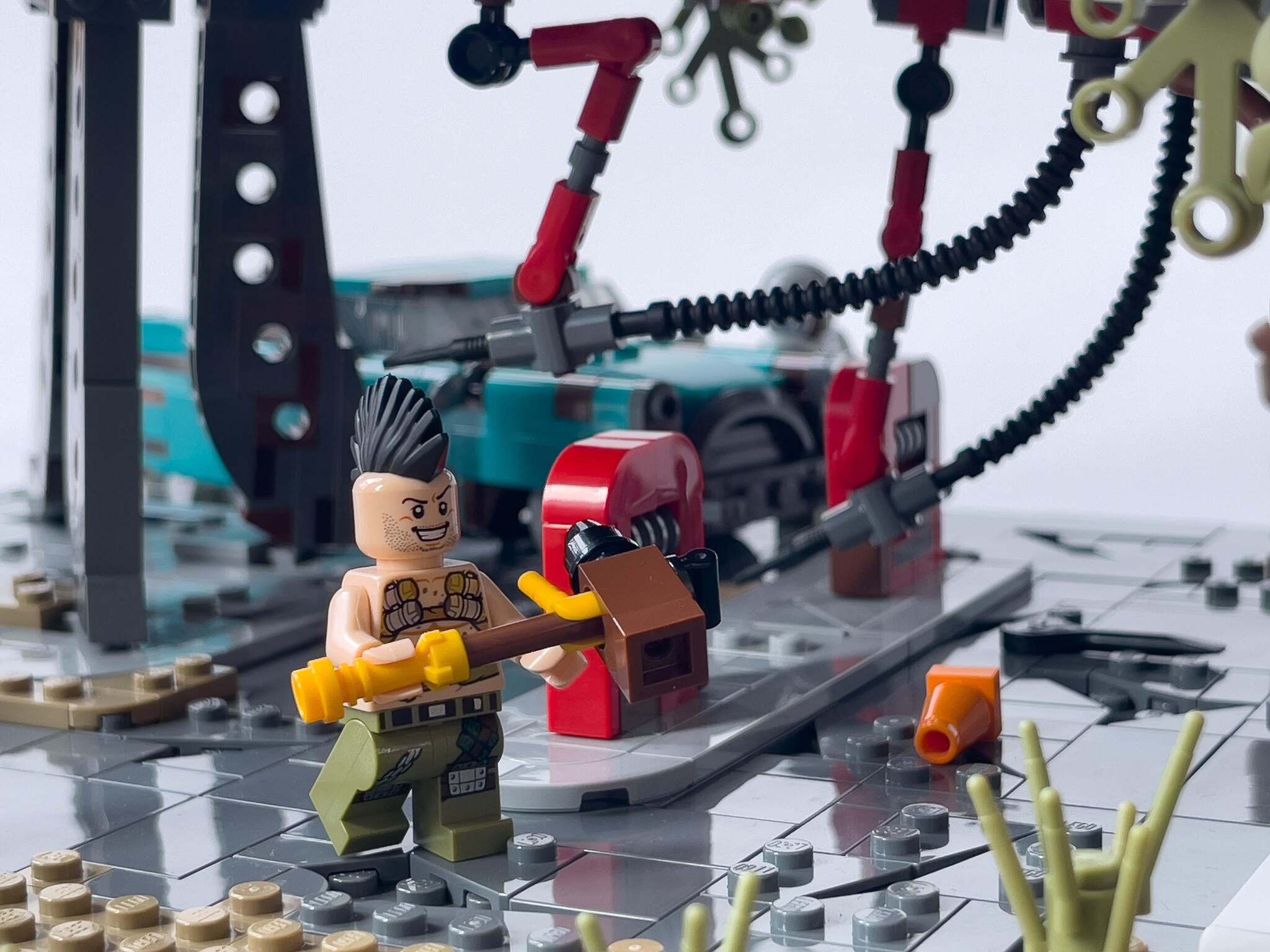 Lego стоянка грузовиков Red Rocket из Fallout | Пикабу