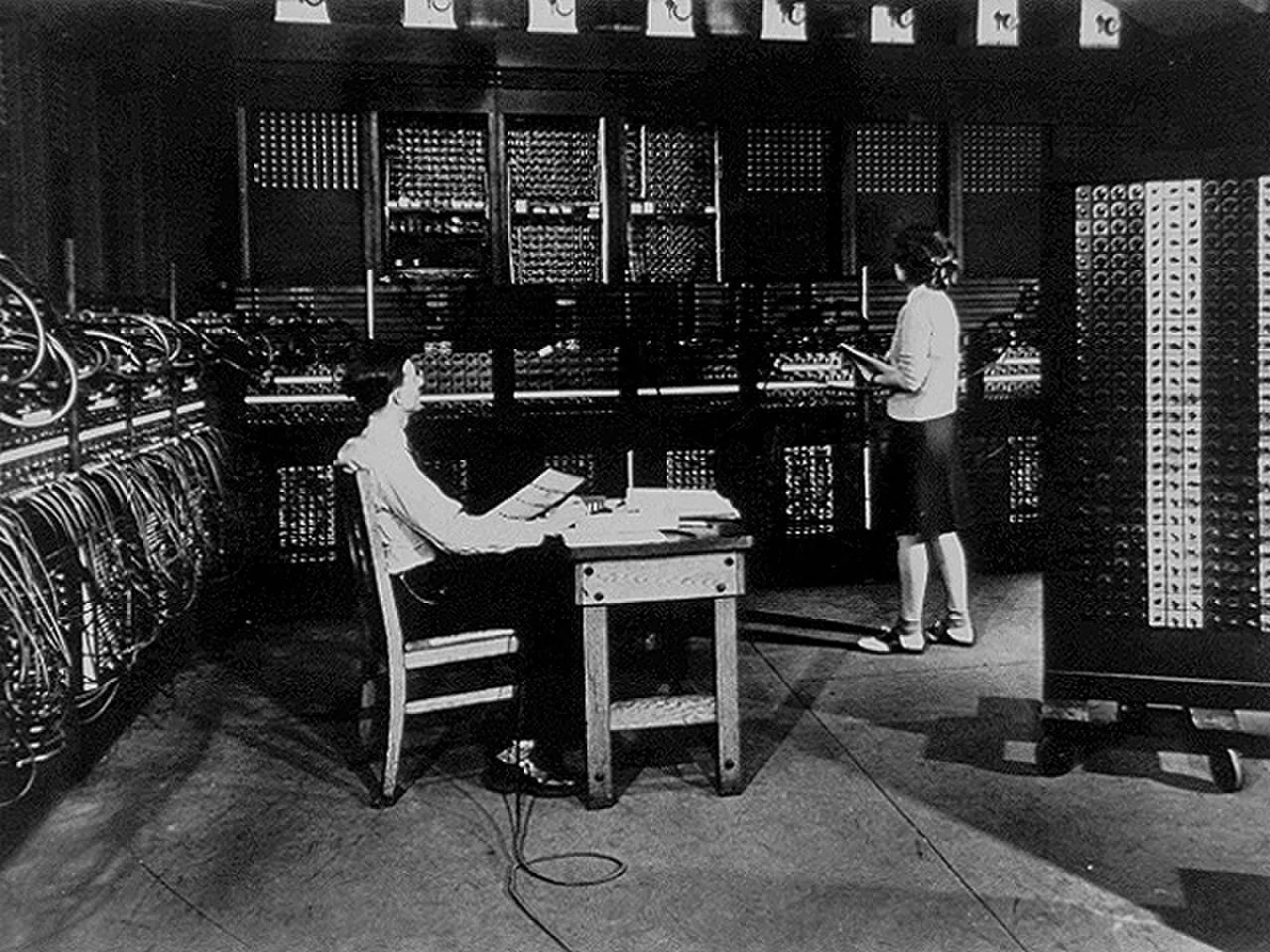 Раритет: ЭВМ Eniac 1943-1951 | Пикабу