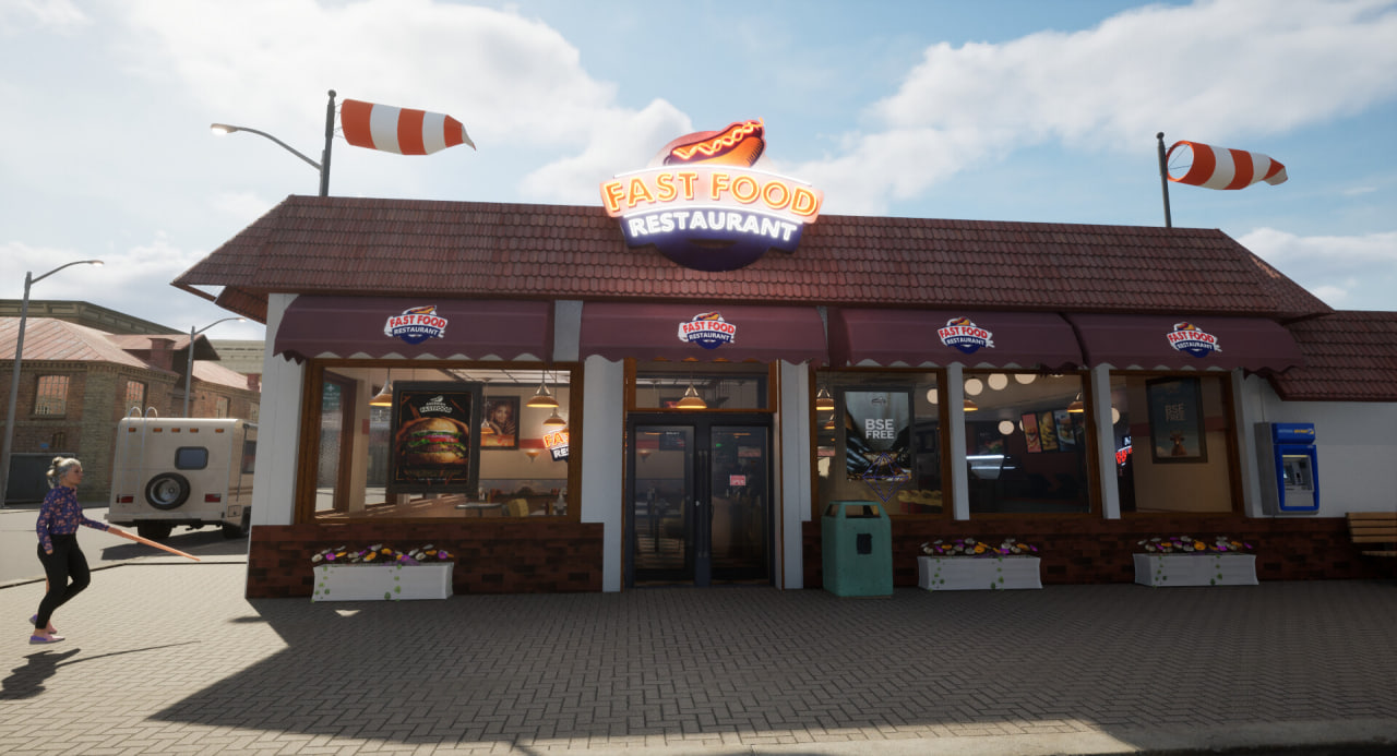 Анонсирован реалистичный симулятор «Fast Food - Restaurant Simulator» |  Пикабу