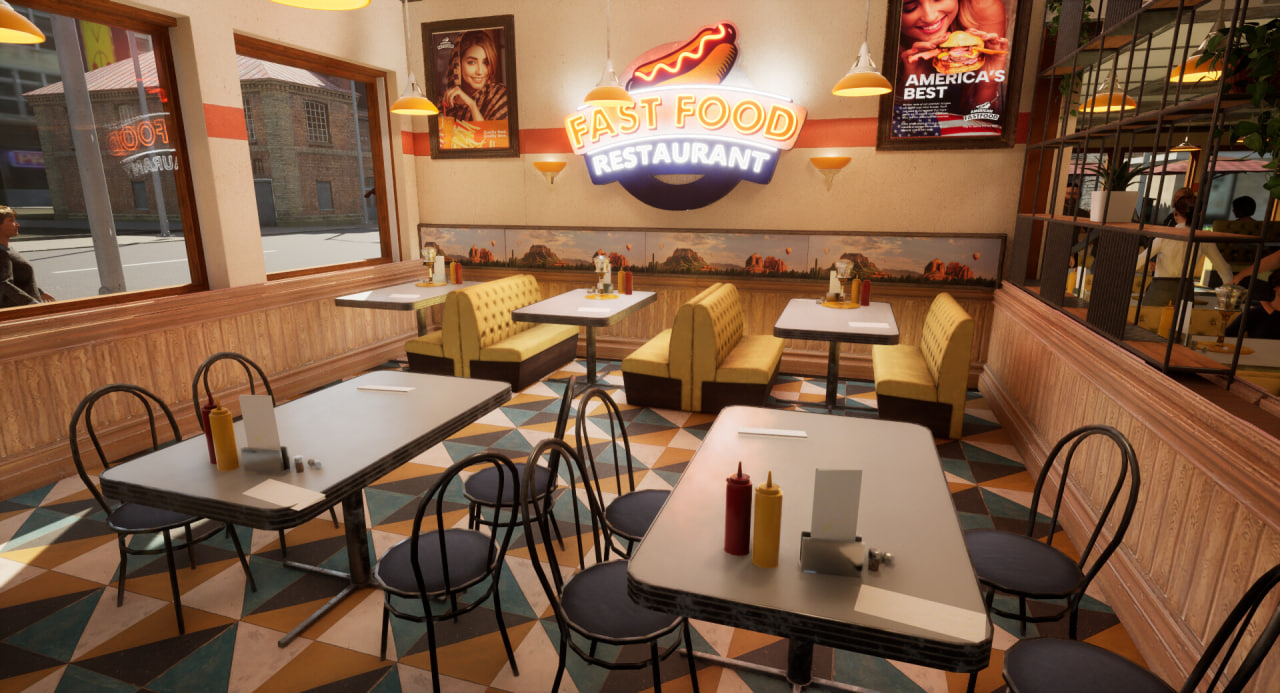 Анонсирован реалистичный симулятор «Fast Food - Restaurant Simulator» |  Пикабу