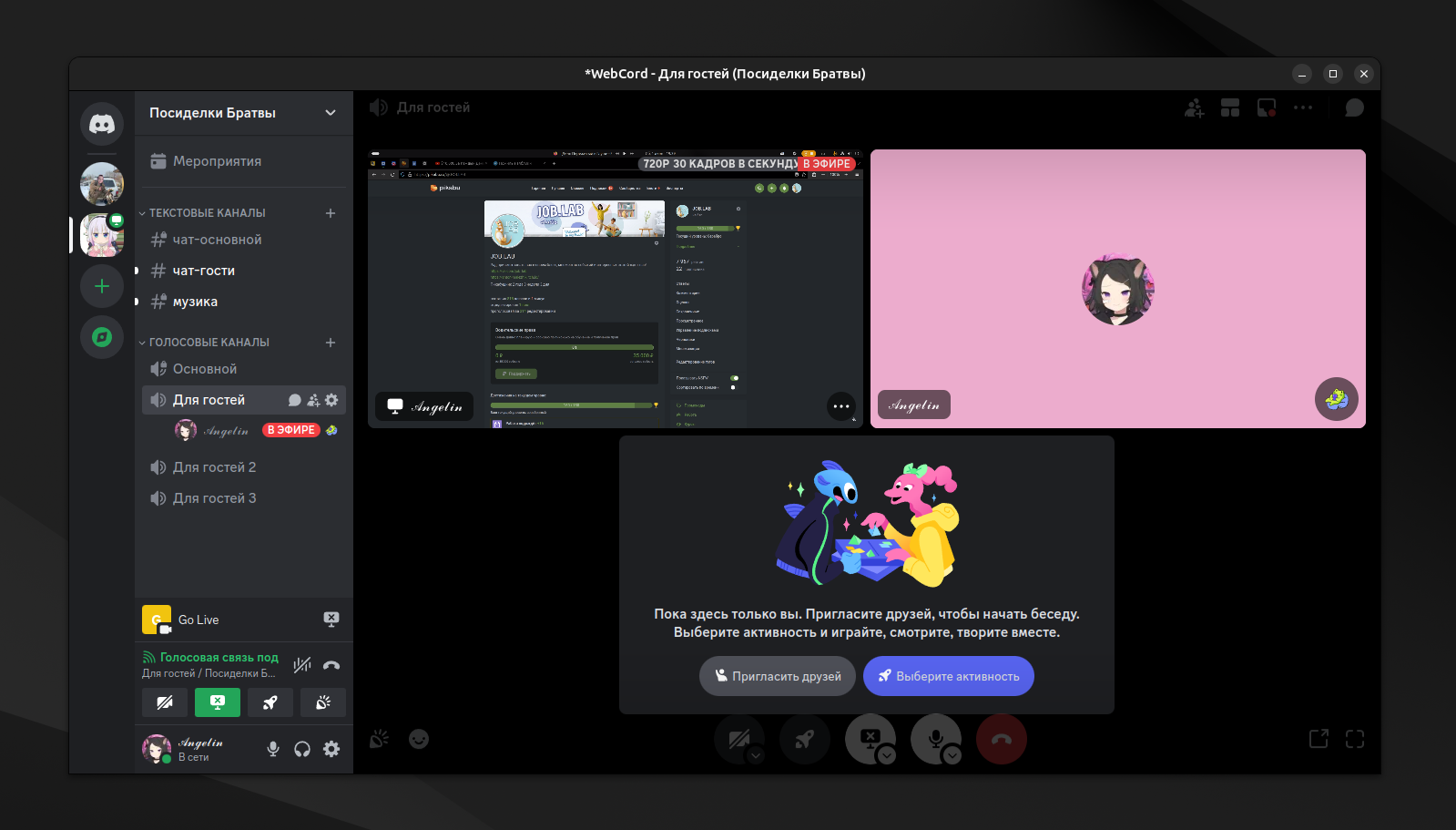 Если у кого то не работает демонстрация Discord (Gnome 46) | Пикабу