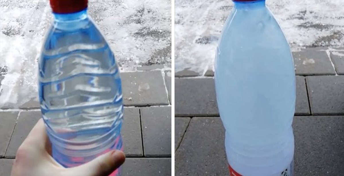 Замороженная вода в бутылке. Вода обычная в бутылке. Замороженная пластиковая бутылка с водой. Бутылка во льду.