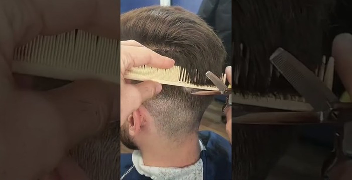 Как правильно филировать волосы филировочными ножницами мужчине