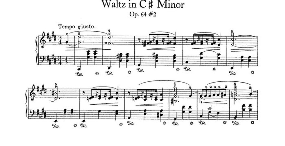Вальс на пианино слушать. Waltz op 64 2 Фредерик Шопен. Шопен опус 64 номер 2. Ноты Шопен вальс №7. Шопен вальс 7 Ноты для фортепиано.