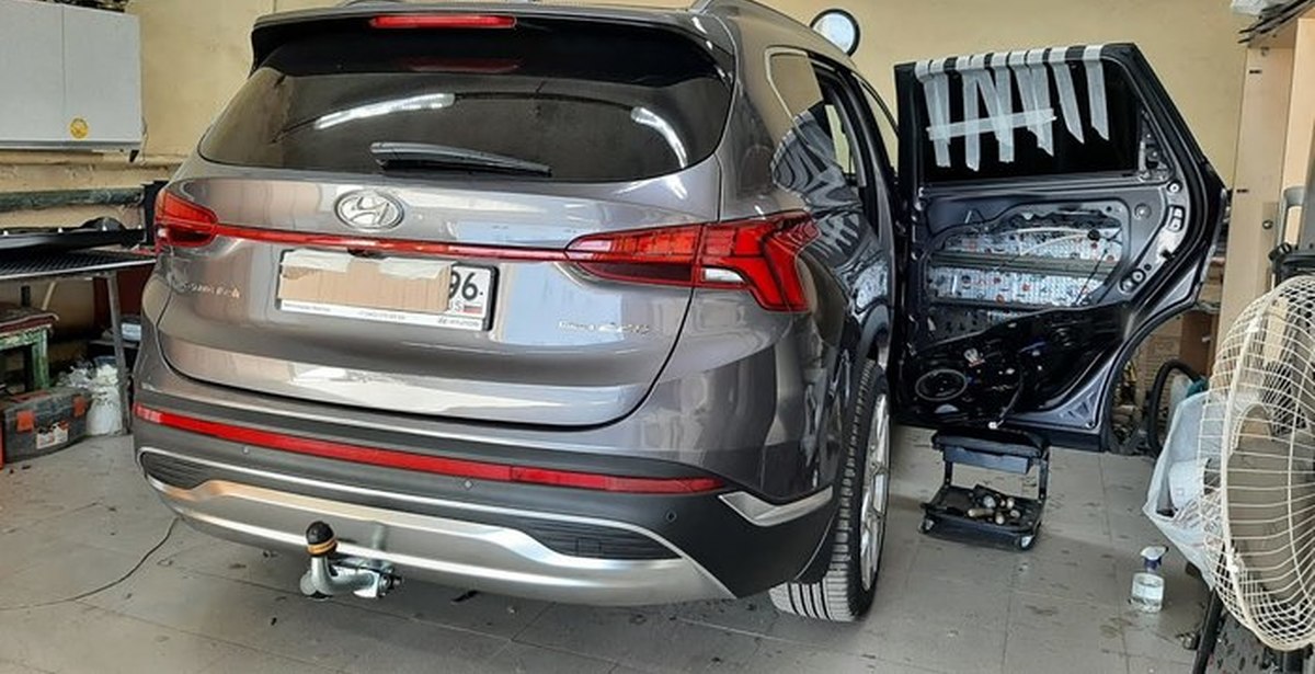 Hyundai SANTA FE 2021 - шумоизоляция дверей. Инструкция: как разобрать ...