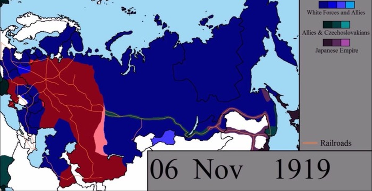 Интерактивная карта гражданской войны